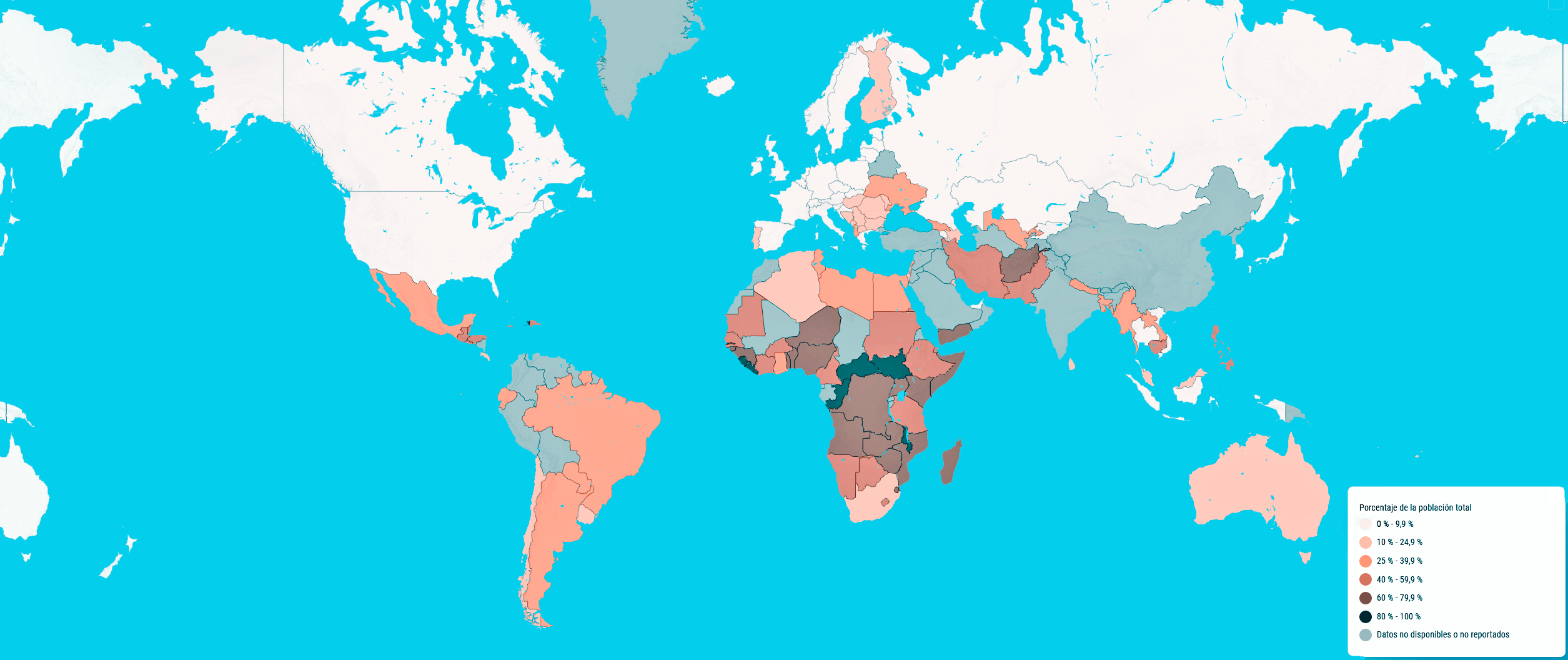 Mapa Inseguridad Alimentaria FAO