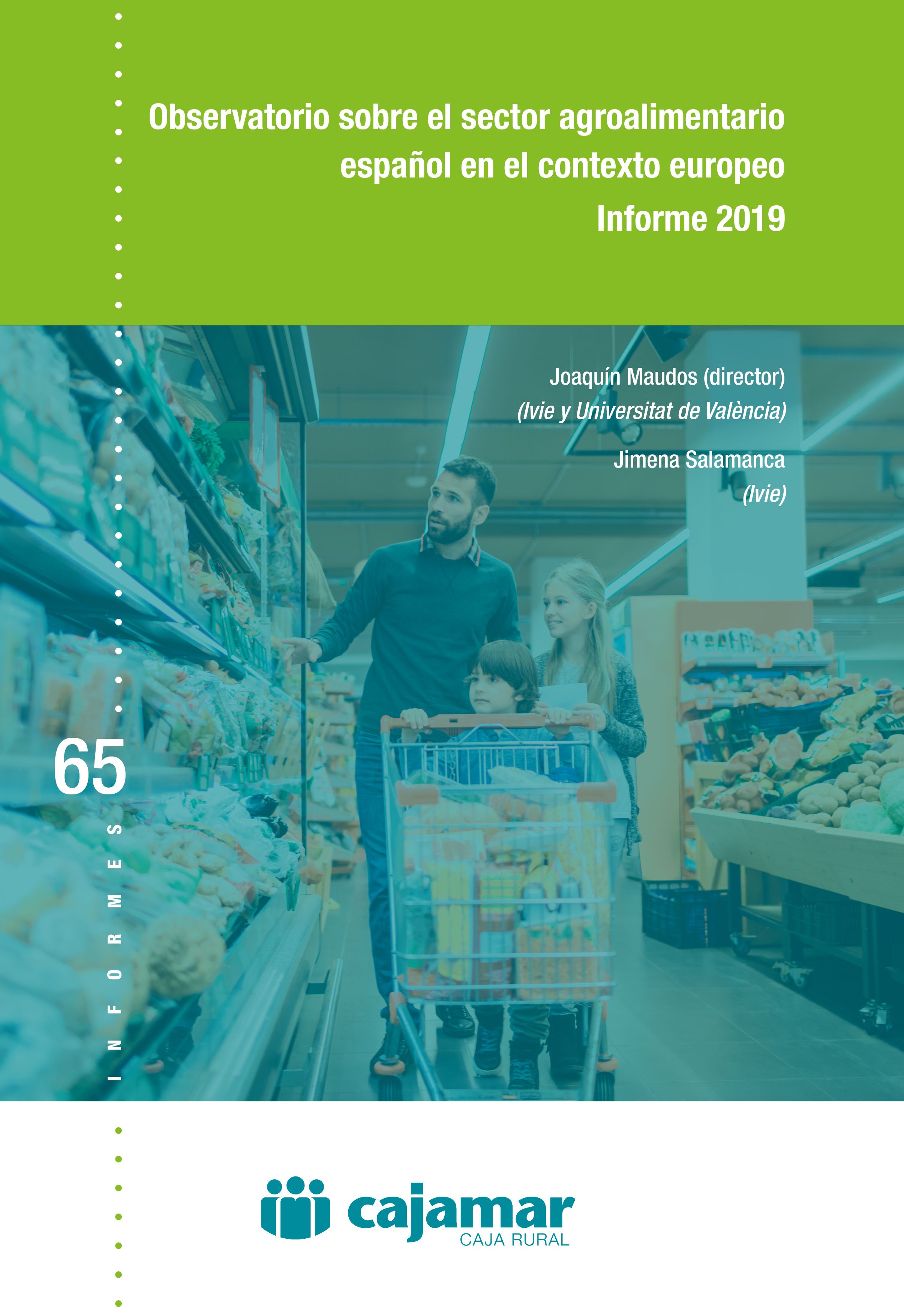 Portada del libro descargable "Observatorio sobre el sector agroalimentario español en el contexto europeo - Informe 2019"