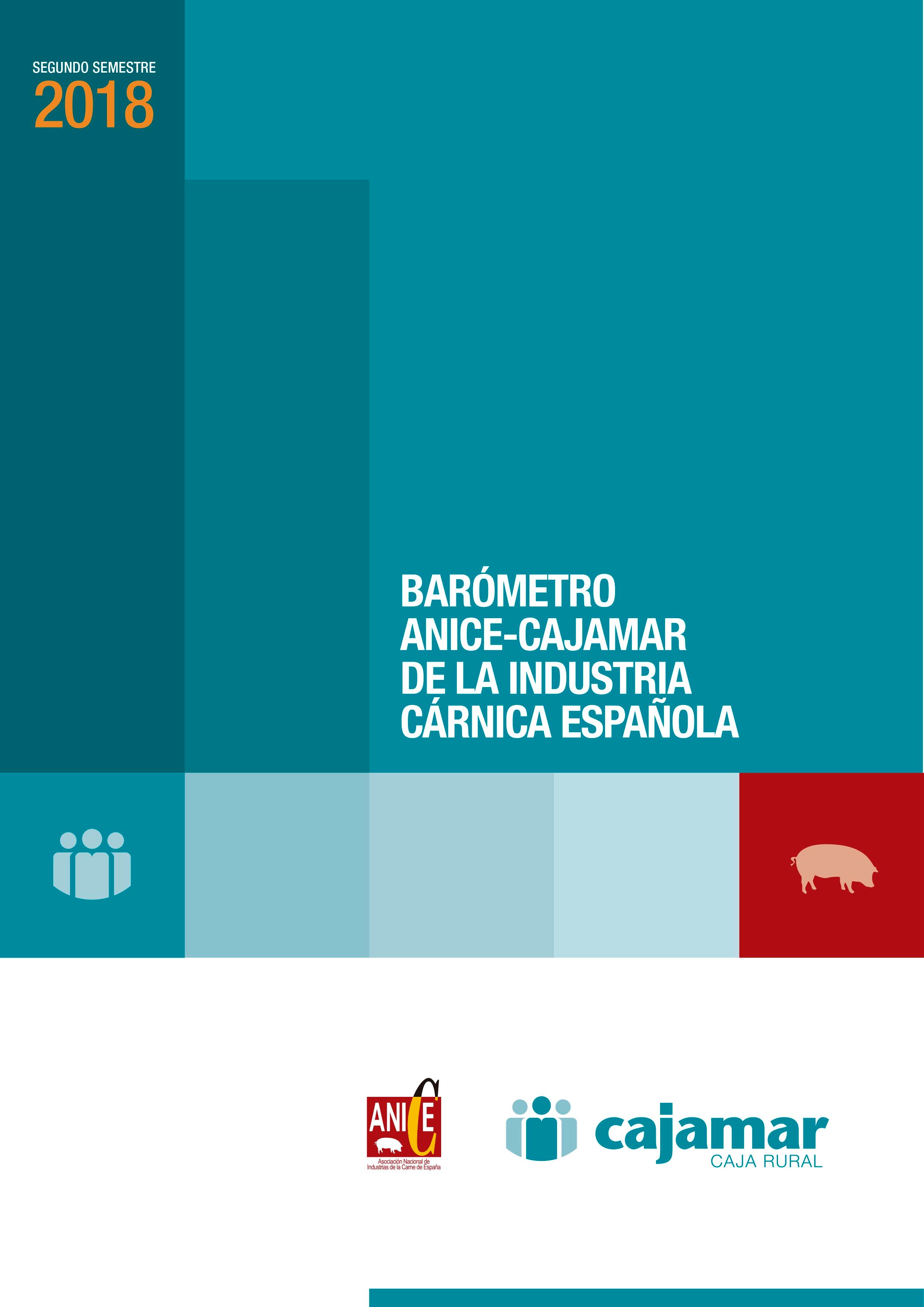 Portada libro "Barómetro ANICE - Cajamar de la industria cárnica española. Segundo semestre 2018" - Plataforma Tierra