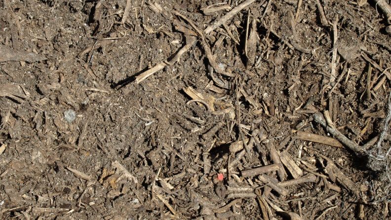 Compost de restos vegetales.