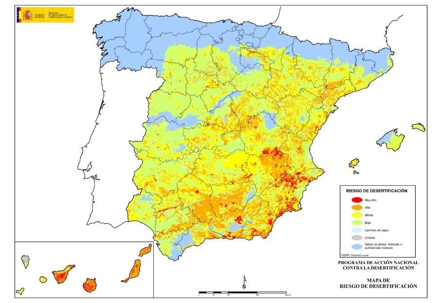 Desertificación en España