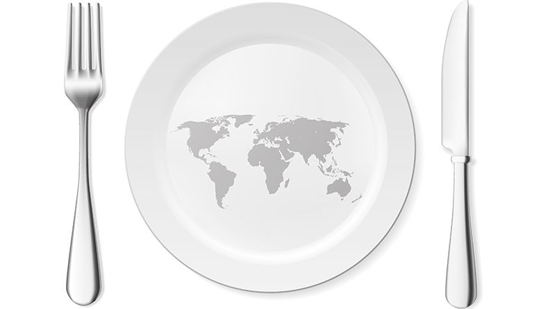 El mundo dentro de un plato blanco