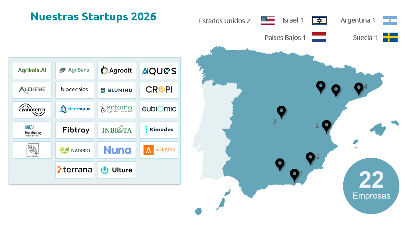 Startups seleccionadas por Cajamar Innova-julio 2026.