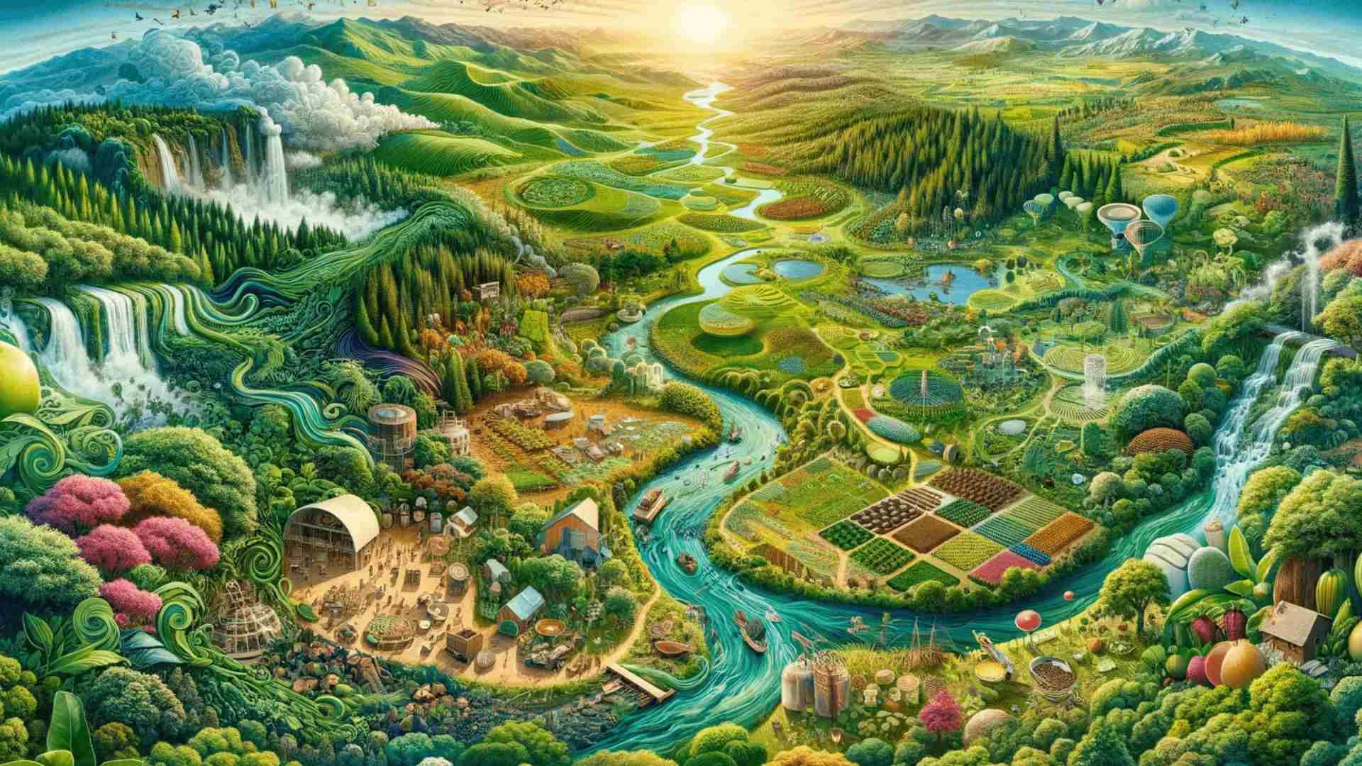Ilustración de una producción agro.
