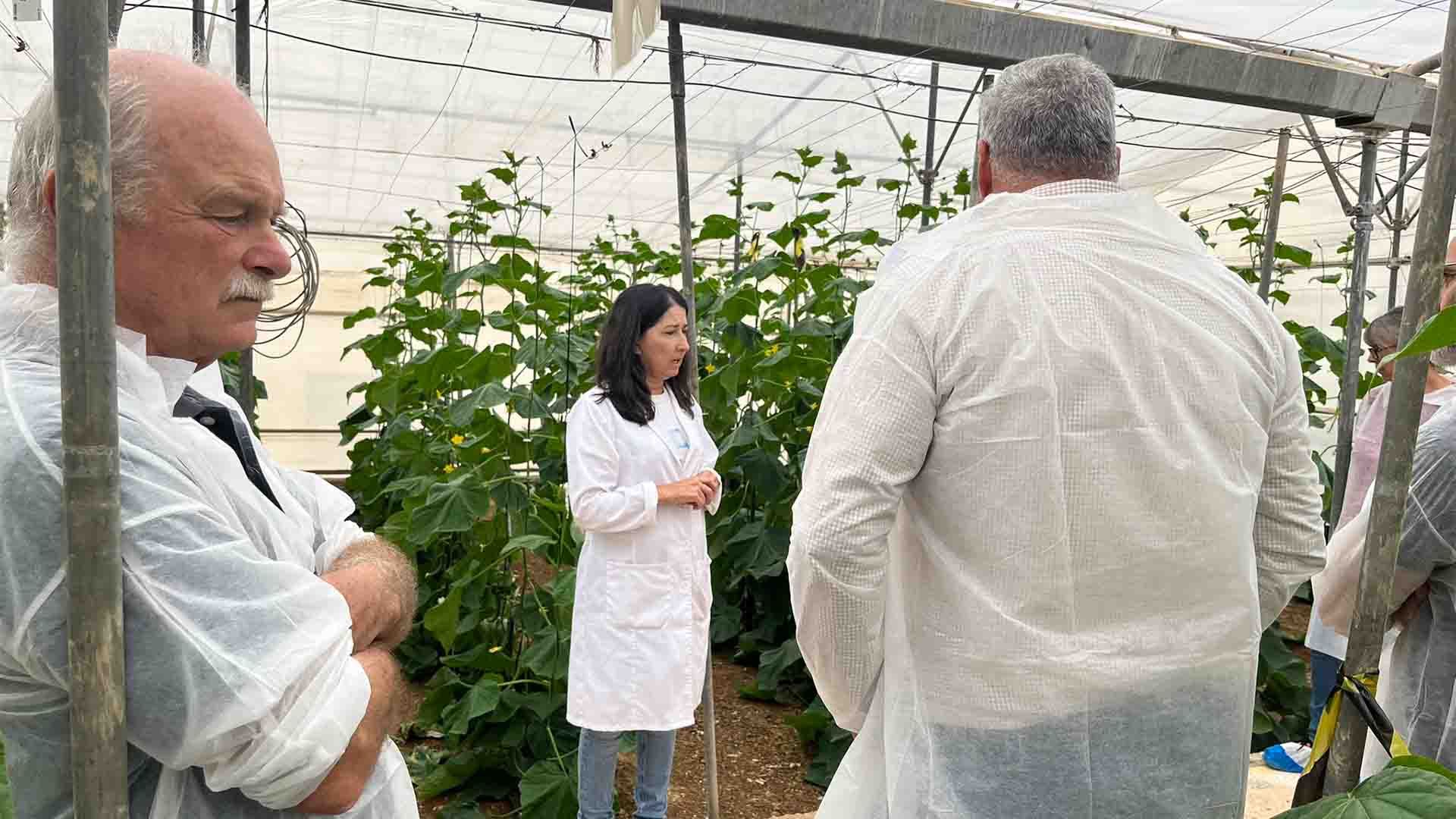 Visita al ensayo en la Estación Experimental Cajamar.