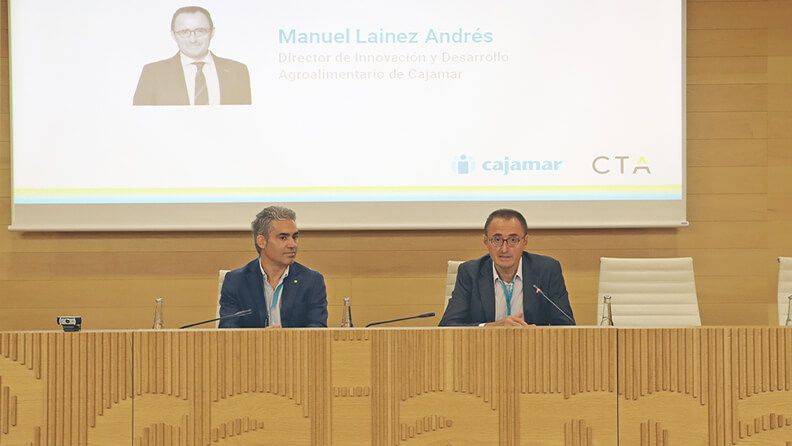 El evento fue inaugurado por el director de Innovación y Desarrollo Agroalimentario de la Fundación Cajamar, Manuel Laínez, y el director técnico de CTA, Fabián Varas