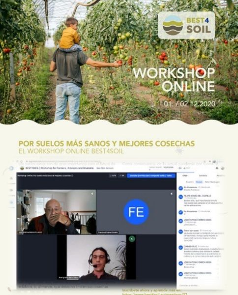 Workshop Online de Best4Soil de la zona mediterránea celebrado los pasados días 1 y 2 de diciembre