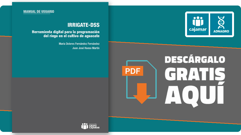 Manual digital sobre riego de aguacate, disponible para descarga gratuita en PDF.