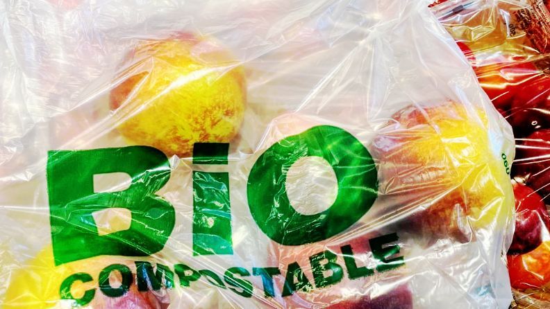 Envasado de fruta en plástico biocompostable