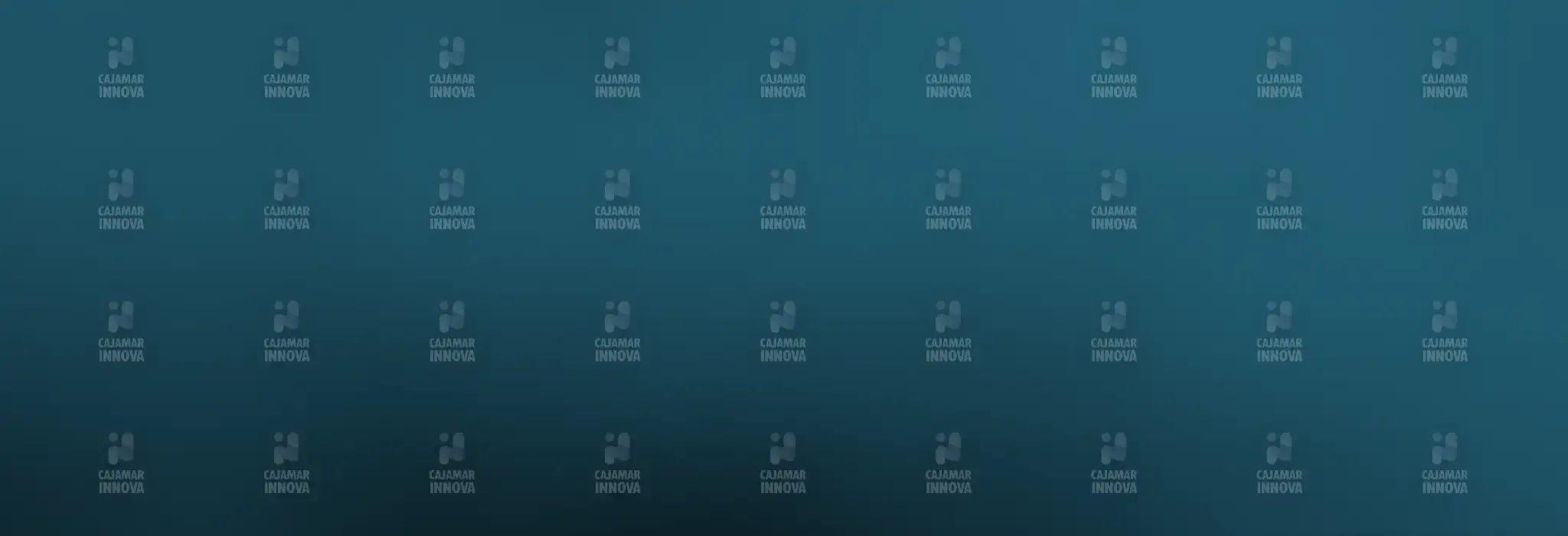 Imagen decorativa con el logotipo de Cajamar Innova sobre fondo azul oscuro