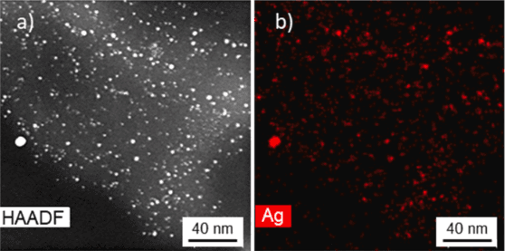 Microscopía FESEM-EDX: distribución homogénea de Ag NPs sobre la superficie del material