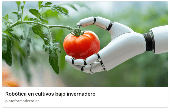 Robótica en cultivos bajo invernadero
