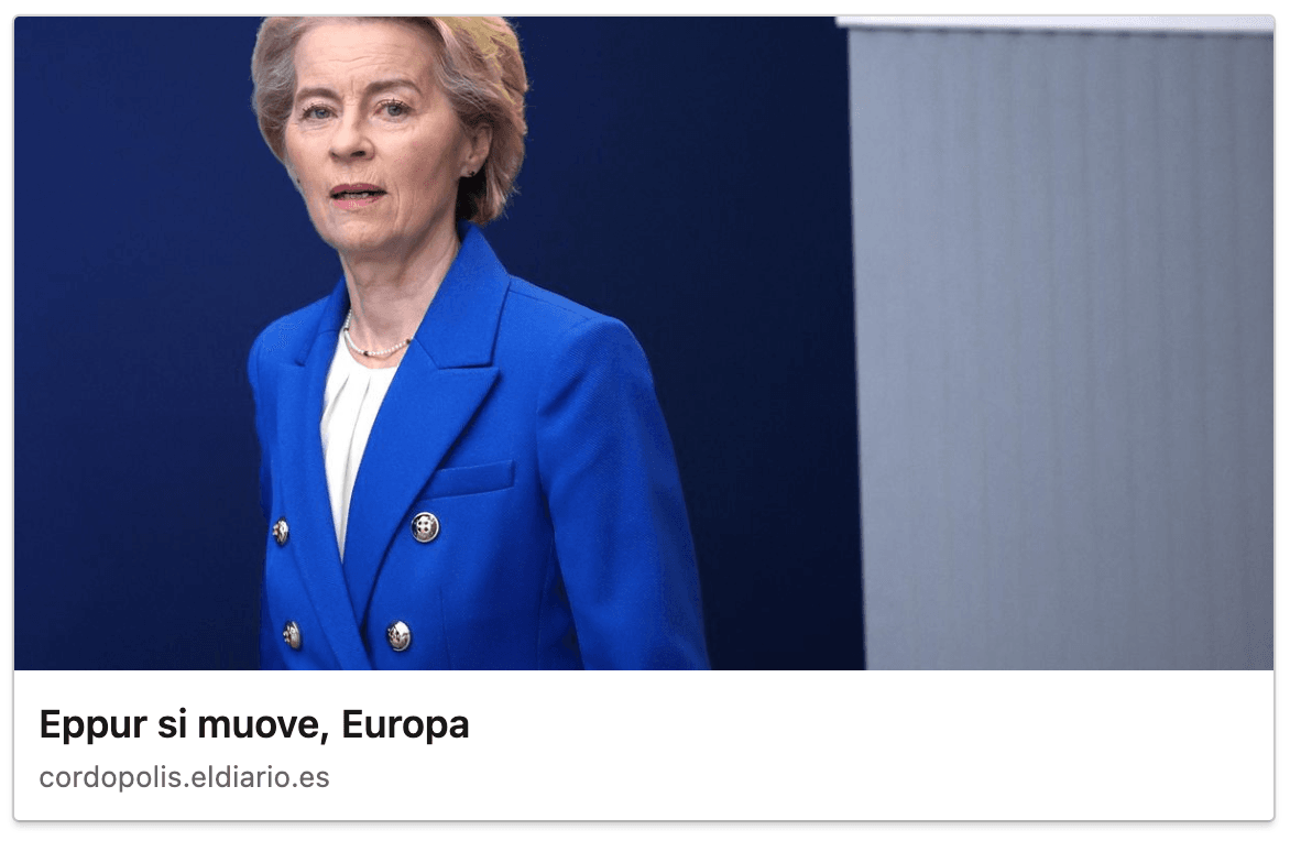 Eppure si muove, Europa - Eduardo Moyano