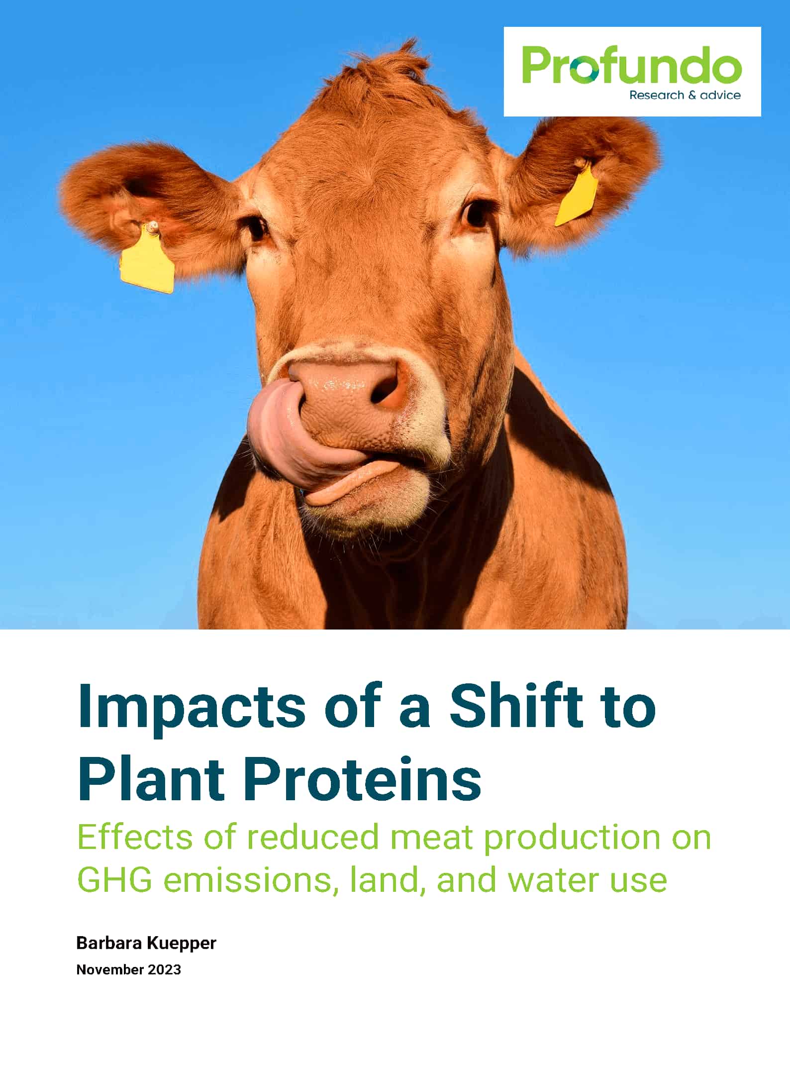 Impacts of a Shift to Plant Proteins