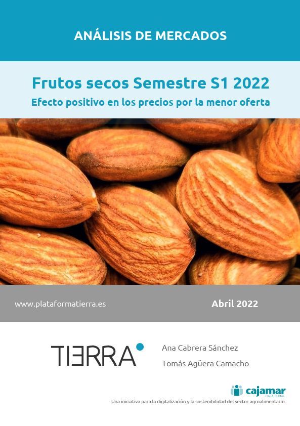 Portada del informe de Mercados sobre el análisis del primer semestre de frutos secos