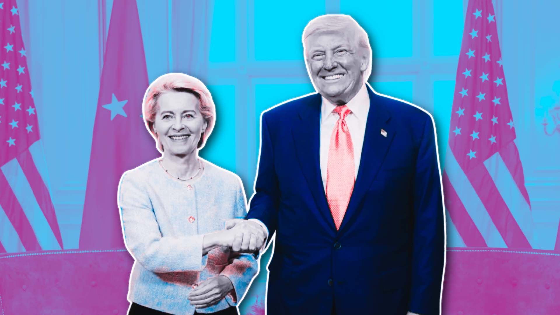 Von der Leyen y Trump