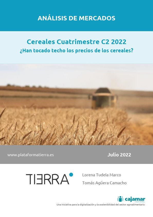 Portada del informe de Mercados sobre el análisis de los cereales en el segundo cuatrimestre de 2022