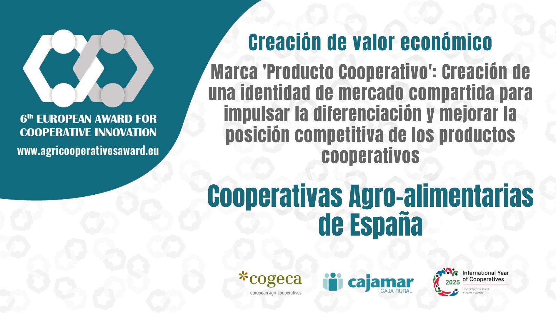 Premios COGECA 2025 - Cooperativas Agro-alimentarias