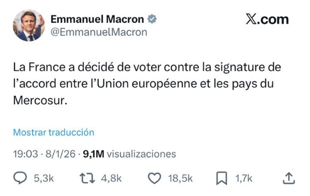 Tuit Macron