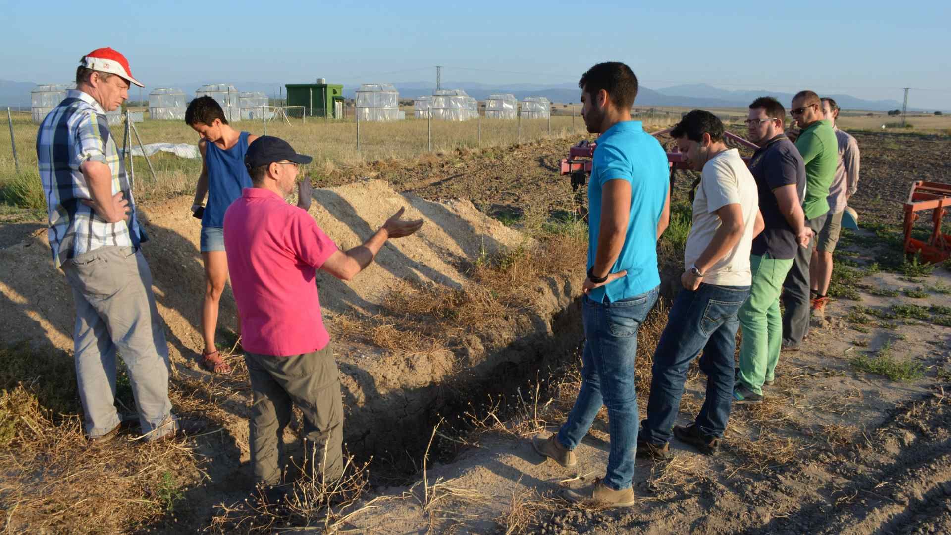 Formación en La Higueruela, dentro del proyecto.