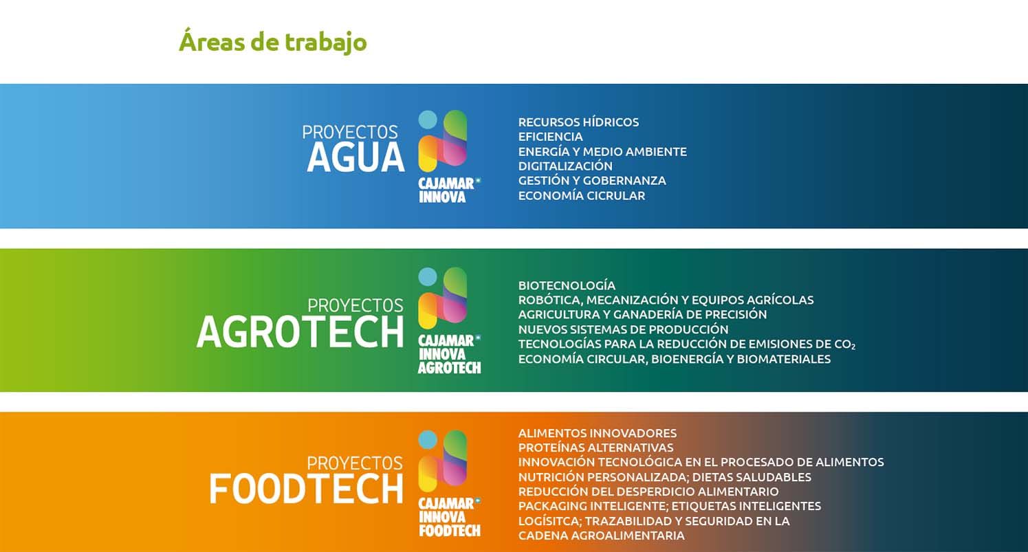 Áreas de trabajo en Cajamar Innova.