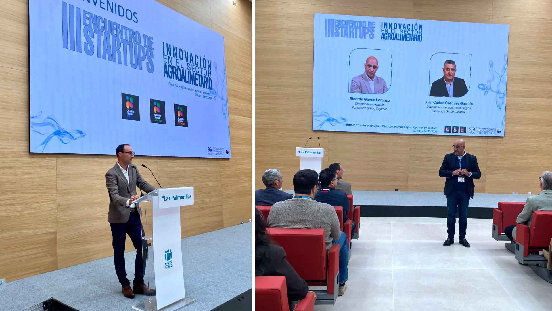 Ramón Gil Pérez, director de la Estación Experimental Cajamar 'Las Palmerillas', y Ricardo García Lorenzo, director de Innovación de Fundación Grupo Cajamar.