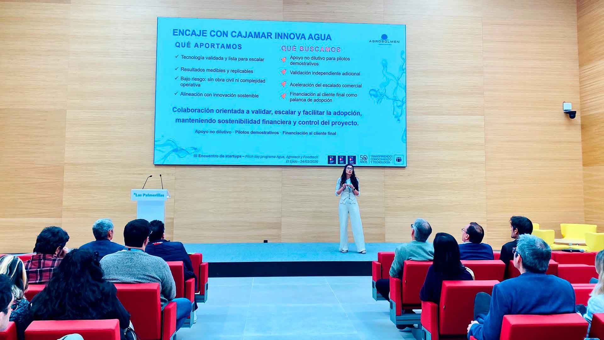 Exposición de una de las startups aceleradas.