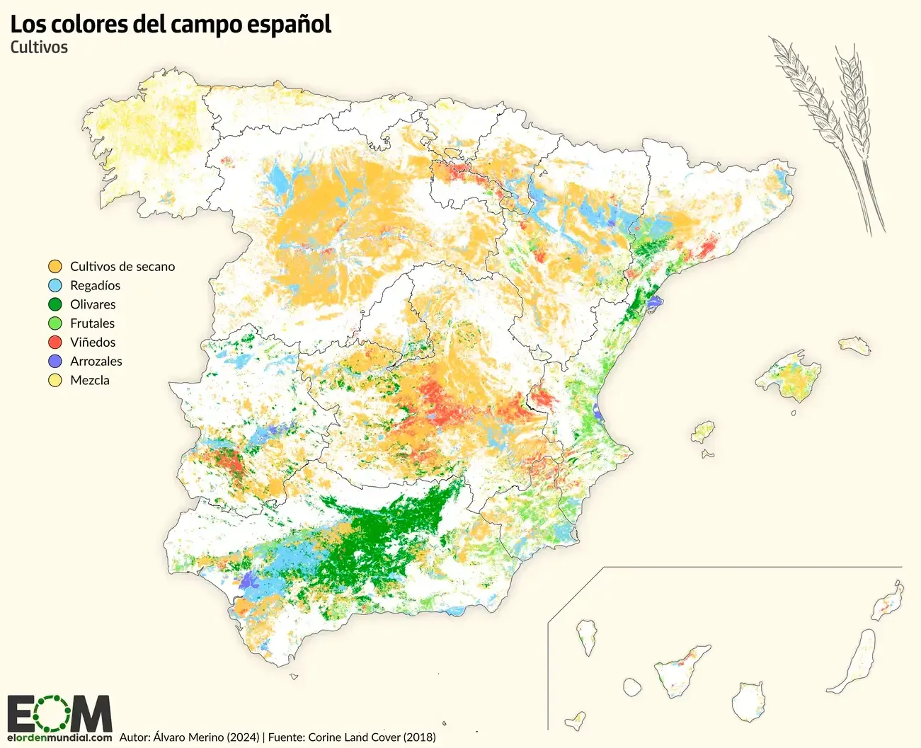 Los colores del campo español. Fuente: EOM.