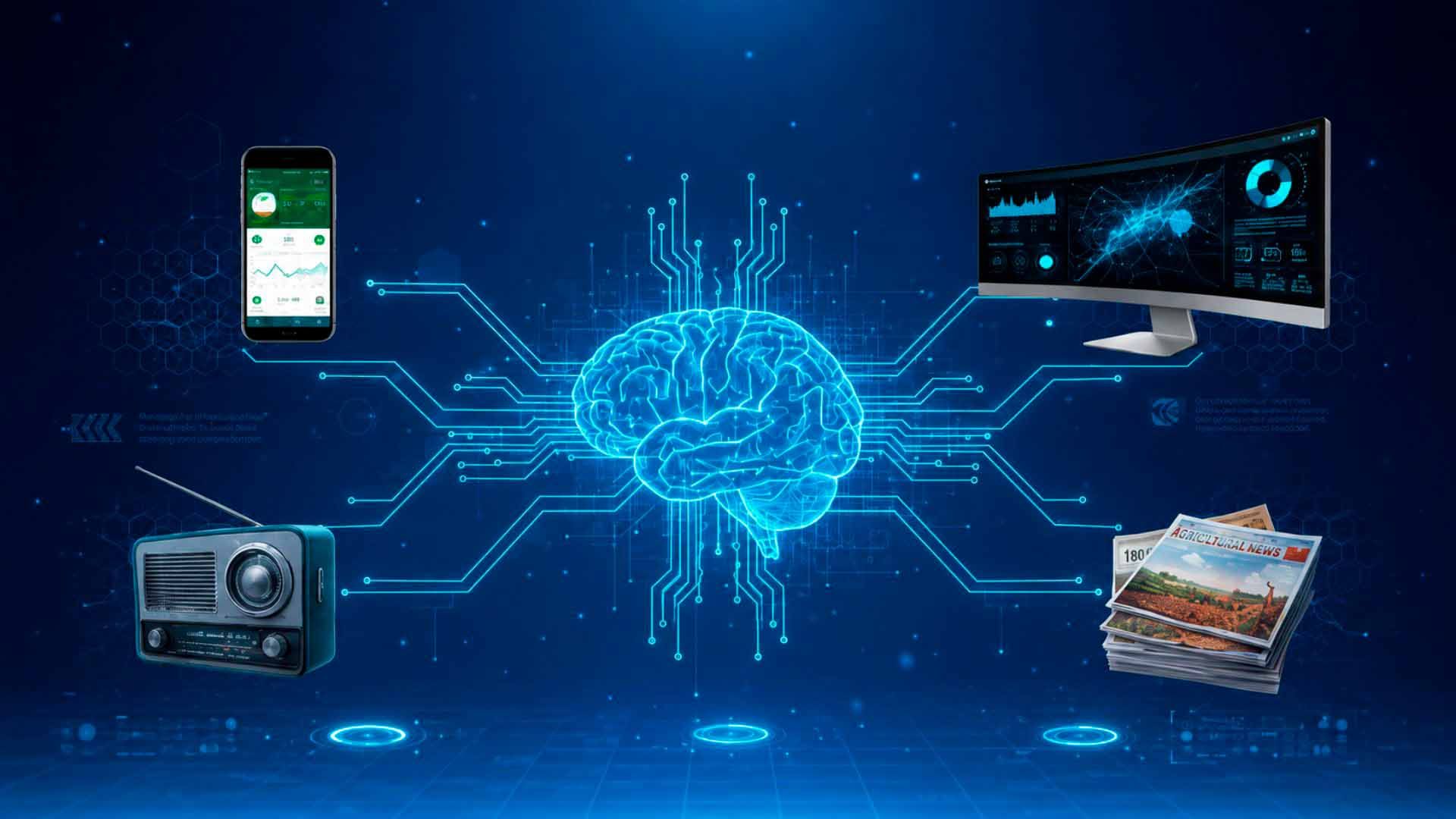 Un cerebro digital centraliza información de radio, móvil, monitor y revistas.