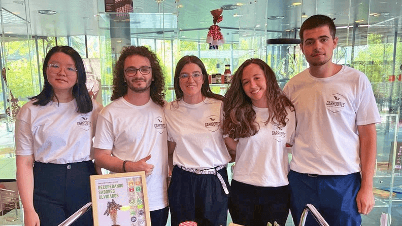 Ganadores del primer premio de Ecotrophelia España 2023, organizado por la Federación Española de Industrias de Alimentación y Bebidas (FIAB). Efeagro/FIAB