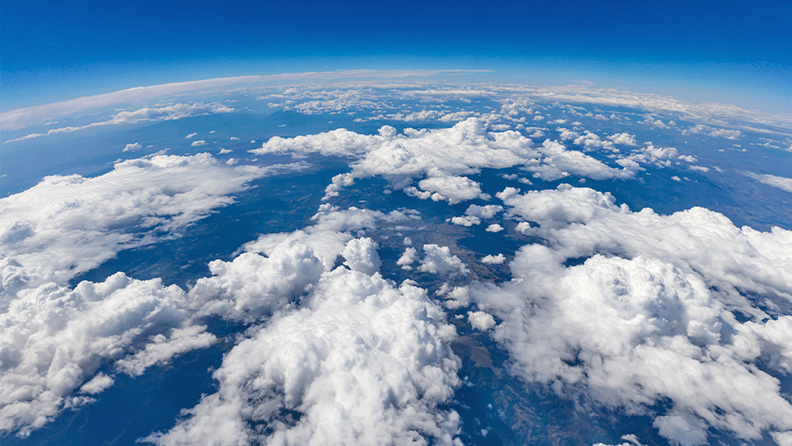 Imagen real que muestra el planeta desde la estratosfera