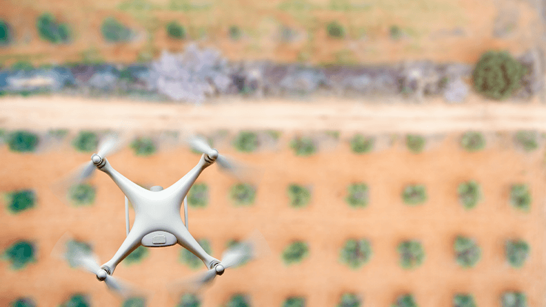 Agricultura inteligente controlada por drones