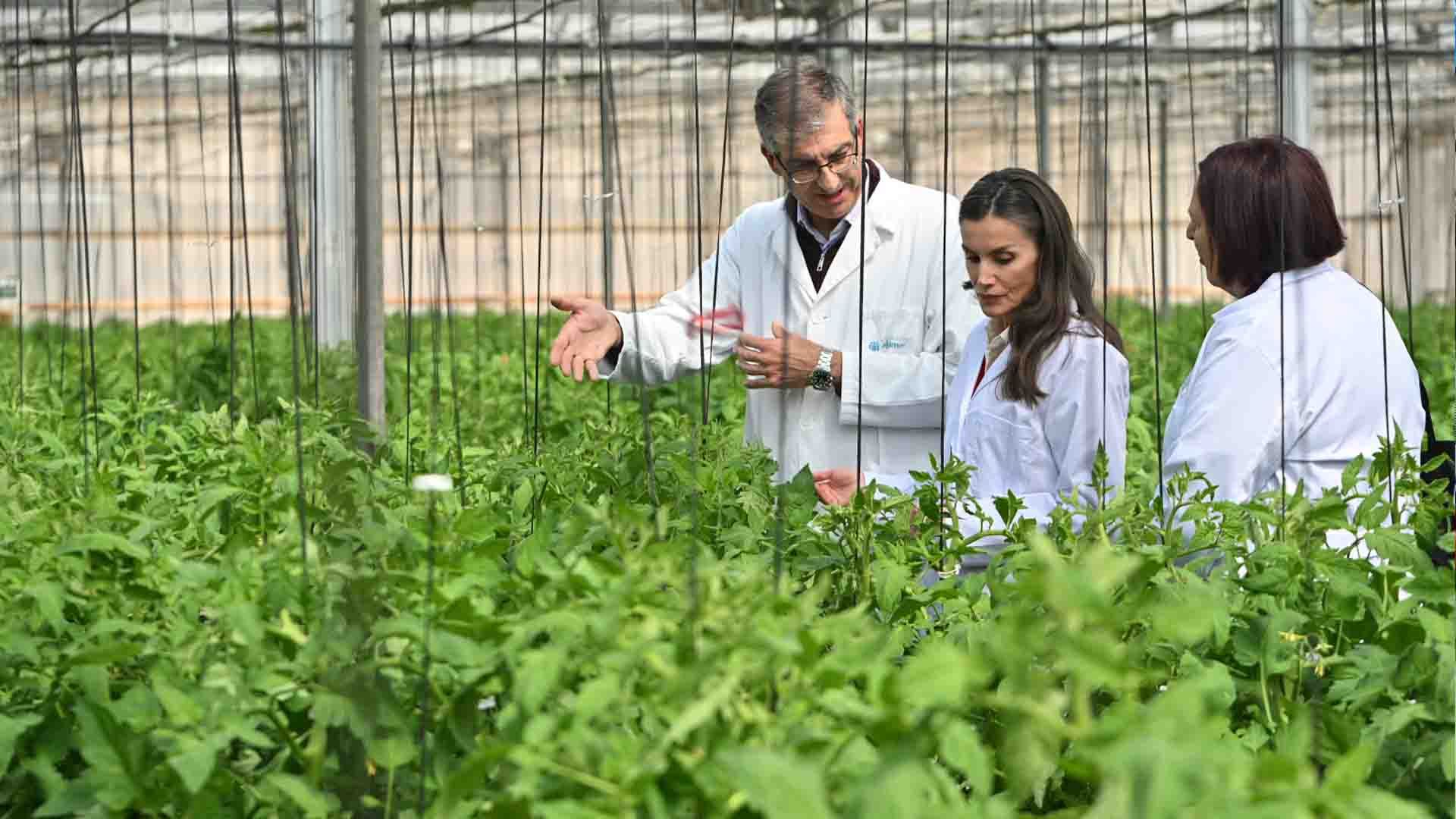 La Reina recorre las instalaciones del centro tecnológico con motivo de su 50 aniversario.