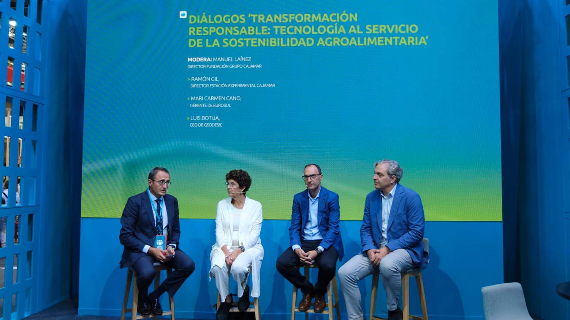Mesa redonda sobre tecnología para la sostenibilidad agroalimentaria.