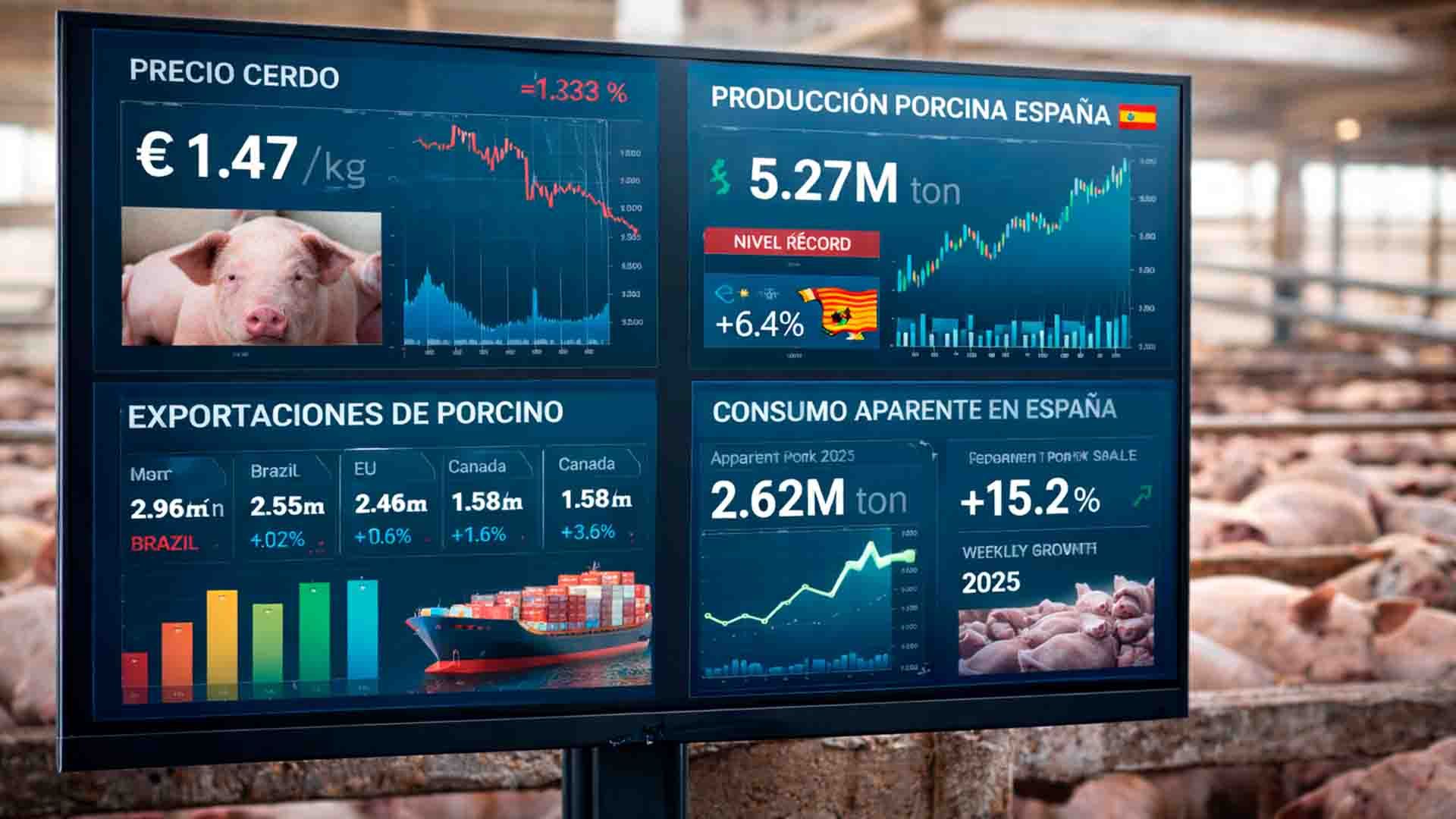 Sector porcino español a inicios de 2026.