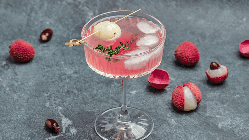 Cocktail con lichi