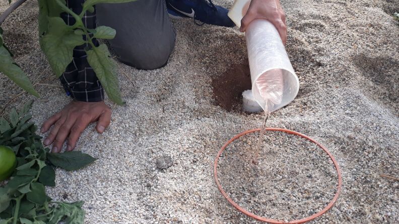 Toma de muestra de suelo