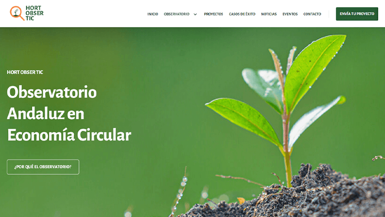 Ya está en marcha la web del Observatorio Andaluz de Bioeconomía para la Industria Agroalimentaria (Hort Obser Tic)