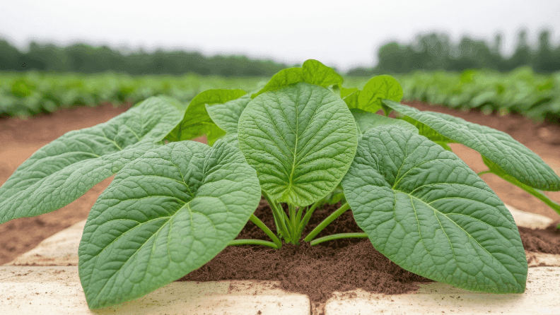 Cultivo al aire libre.