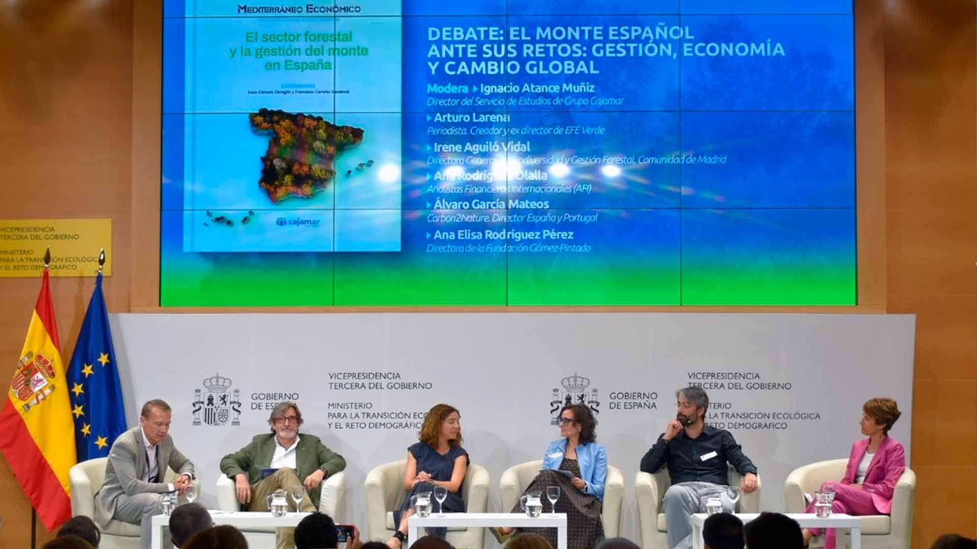 Mesa redonda 'El monte español ante sus retos gestión economía y cambio global'.