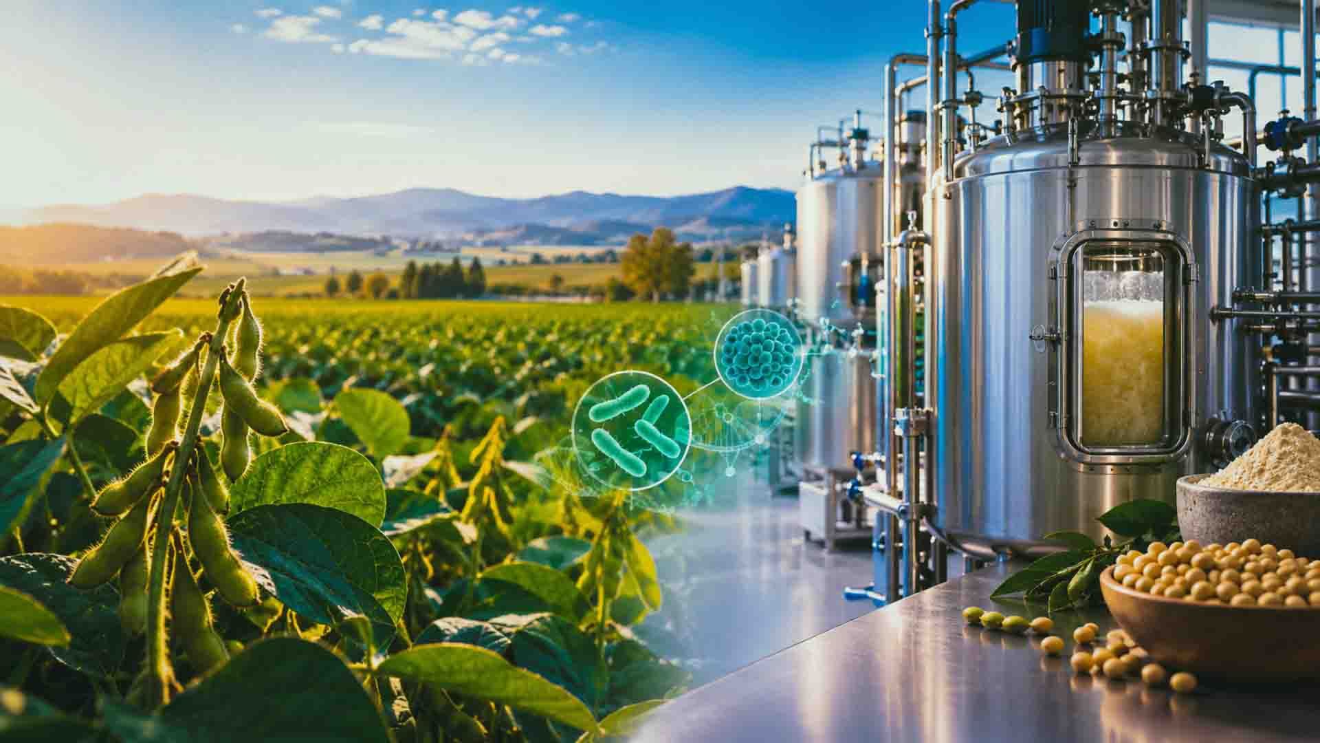 Imagen de plantas verdes con una estructura metálica en el medio.