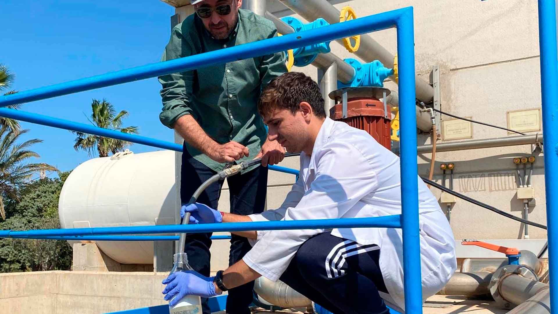 Punto de muestreo durante la campaña de análisis del proyecto Moditragua.