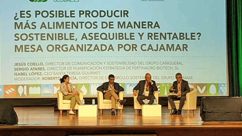 El director de Desarrollo Sostenible de Cajamar, Roberto García Torrente, en la Cumbre de Barcelona