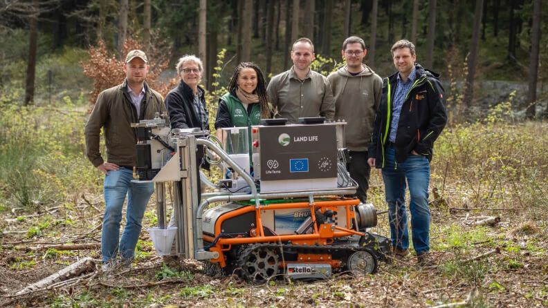 El robot, en fase de prototipo, ha sido diseñado en el marco del proyecto cofinanciado con fondos europeos Life Terra
