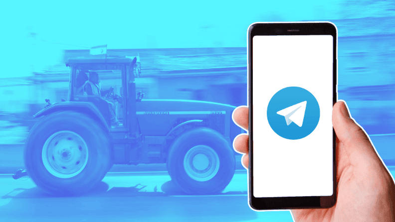 El papel de Telegram en las tractoradas agrarias