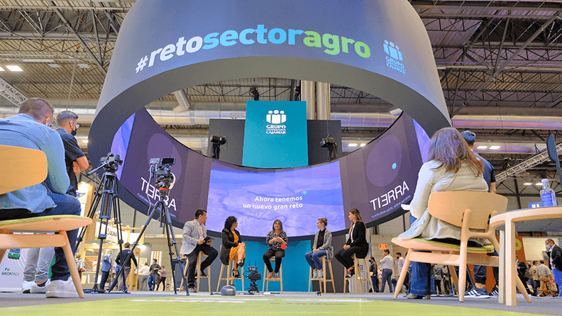 Imagen general del estand de Grupo Cajamar en Fruit Attraction 2021