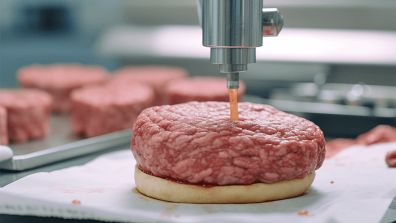 Hamburguesa producida en laboratorio