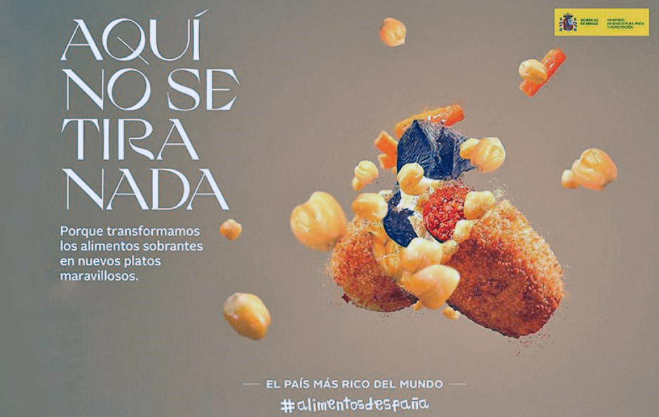 Imagen de presentación del Informe del Desperdicio Alimentario en España 2021, presentado por el Ministerio de Agricultura, Pesca y Alimentación.