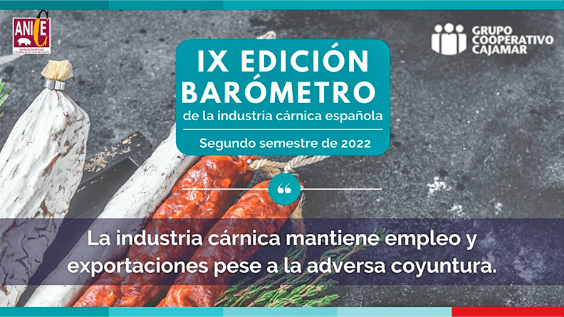 IX Barómetro ANICE-Grupo Cajamar de la Industria Cárnica Española