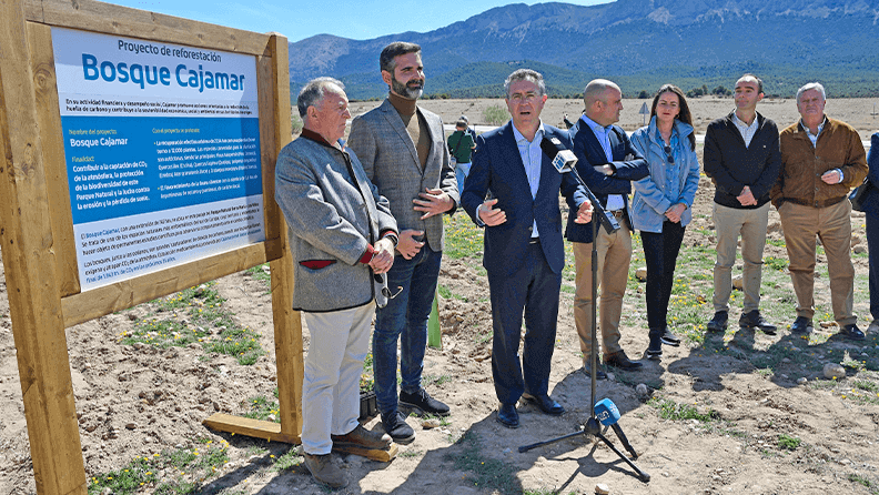 Presentación de la actuación medioambiental ‘Bosque Cajamar’